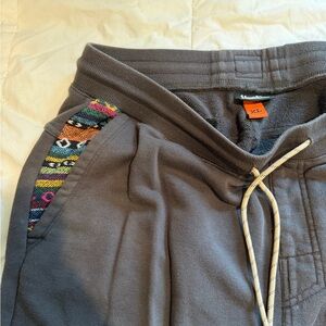 Howler Brothers Gray Sweatpants with Multicolor Accents